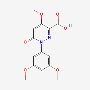 1-(3,5-Dimethoxyphenyl)-4-methoxy-6-oxo-1,6-dihydropyridazine-3-carboxylic acid