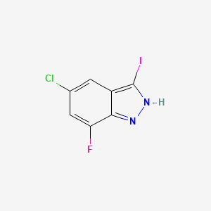 5-Chloro-7-fluoro-3-iodoindazole