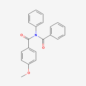 molecular formula C21H17NO3 B14581839 Benzamide, N-benzoyl-4-methoxy-N-phenyl- CAS No. 61582-62-5