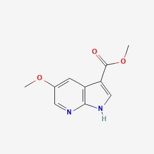 molecular formula C10H10N2O3 B1458194 methyl 5-methoxy-1H-pyrrolo[2,3-b]pyridine-3-carboxylate CAS No. 1427504-24-2