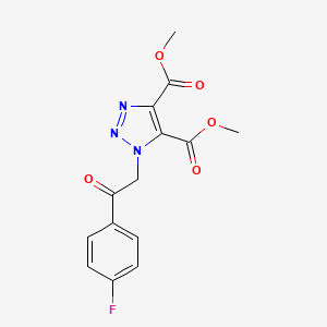 dimethyl 1-[2-(4-fluorophenyl)-2-oxoethyl]-1H-1,2,3-triazole-4,5-dicarboxylate