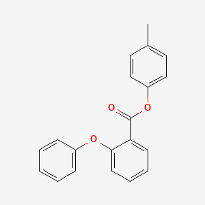 molecular formula C20H16O3 B14581997 Benzoic acid, 2-phenoxy-, 4-methylphenyl ester CAS No. 61486-02-0