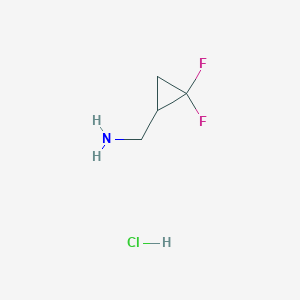 molecular formula C4H8ClF2N B1458203 (2,2-Difluorocyclopropyl)methanamine hydrochloride CAS No. 1426309-49-0
