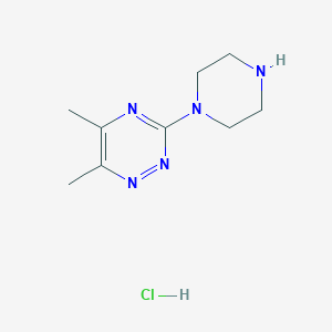 5,6-Dimethyl-3-(piperazin-1-yl)-1,2,4-triazine hydrochloride