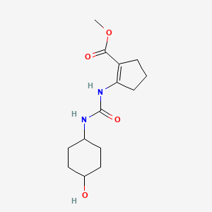 Methyl 2-{[(4-hydroxycyclohexyl)carbamoyl]amino}cyclopent-1-ene-1-carboxylate