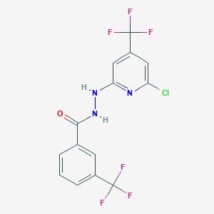 N'-[6-chloro-4-(trifluoromethyl)pyridin-2-yl]-3-(trifluoromethyl)benzohydrazide
