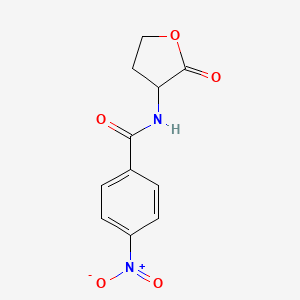 molecular formula C11H10N2O5 B14582116 4-Nitro-N-(2-oxooxolan-3-yl)benzamide CAS No. 61315-65-9