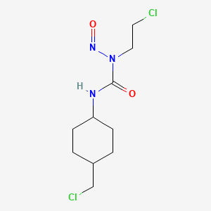 molecular formula C10H17Cl2N3O2 B14582149 trans-1-(2-Chloroethyl)-3-(4-chloromethylcyclohexyl)-1-nitrosourea CAS No. 61137-51-7