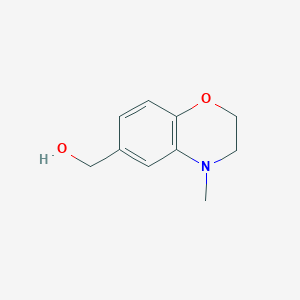 (4-methyl-3,4-dihydro-2H-1,4-benzoxazin-6-yl)methanol