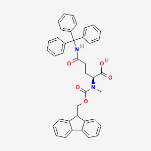 B1458223 Fmoc-N-Me-Gln(Trt)-OH CAS No. 1632075-13-8
