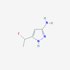 5-(1-Fluoroethyl)-1H-pyrazol-3-amine