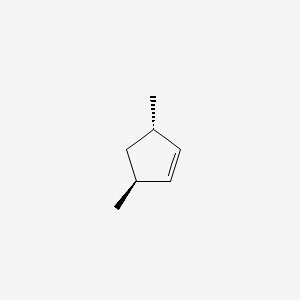 molecular formula C7H12 B14582276 (3S,5S)-3,5-dimethylcyclopentene CAS No. 61394-27-2