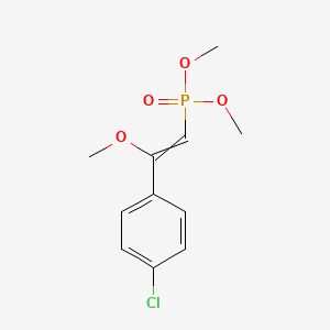 molecular formula C11H14ClO4P B14582326 Dimethyl [2-(4-chlorophenyl)-2-methoxyethenyl]phosphonate CAS No. 61463-88-5