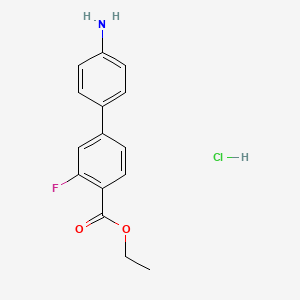 ETHYL 4-(4-AMINOPHENYL)-2-FLUOROBENZOATE, HCL