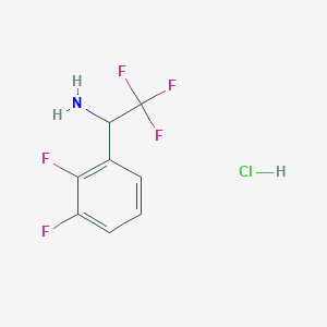 1-(2,3-Difluorophenyl)-2,2,2-trifluoroethan-1-amine hydrochloride