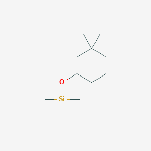 molecular formula C11H22OSi B14582342 Silane, [(3,3-dimethyl-1-cyclohexen-1-yl)oxy]trimethyl- CAS No. 61175-92-6