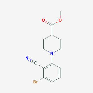 Methyl 1-(3-bromo-2-cyanophenyl)piperidine-4-carboxylate