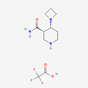 (cis)-4-(Azetidin-1-yl)piperidine-3-carboxamide trifluoroacetic acid salt