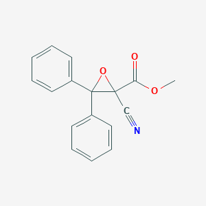 molecular formula C17H13NO3 B14582379 Methyl 2-cyano-3,3-diphenyloxirane-2-carboxylate CAS No. 61149-90-4