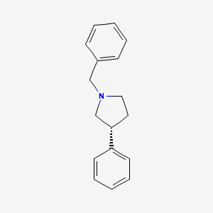 molecular formula C17H19N B14582385 (3R)-1-Benzyl-3-phenylpyrrolidine CAS No. 61548-74-1