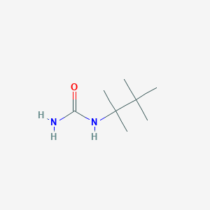 molecular formula C8H18N2O B14582446 N-(2,3,3-Trimethylbutan-2-yl)urea CAS No. 61455-13-8