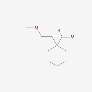 1-(2-Methoxyethyl)cyclohexane-1-carbaldehyde