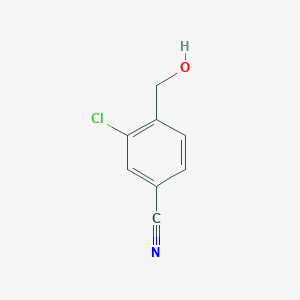 molecular formula C8H6ClNO B1458246 2-Chloro-4-cyanobenzyl alcohol CAS No. 1261618-25-0