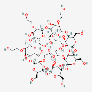 molecular formula C56H98O42 B1458251 (2-羟乙基)-β-环糊精 CAS No. 128446-32-2