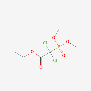 molecular formula C6H11Cl2O5P B14582526 Ethyl dichloro(dimethoxyphosphoryl)acetate CAS No. 61264-39-9