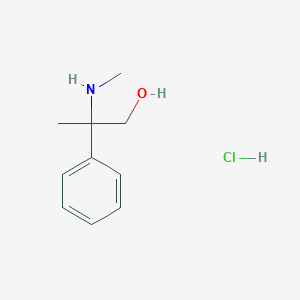 molecular formula C10H16ClNO B1458253 2-(Methylamino)-2-phenylpropan-1-ol hydrochloride CAS No. 1803611-43-9