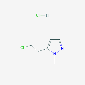 5-(2-chloroethyl)-1-methyl-1H-pyrazole hydrochloride