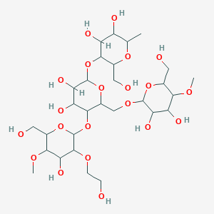 molecular formula (C2H602)x<br>C29H52O21 B145826 羟乙基纤维素 CAS No. 9004-62-0