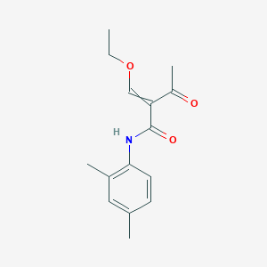molecular formula C15H19NO3 B14582653 N-(2,4-Dimethylphenyl)-2-(ethoxymethylidene)-3-oxobutanamide CAS No. 61643-60-5