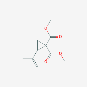 molecular formula C10H14O4 B14582665 Dimethyl 2-(prop-1-en-2-yl)cyclopropane-1,1-dicarboxylate CAS No. 61111-65-7