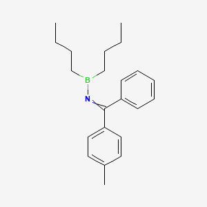 molecular formula C22H30BN B14582669 N-(Dibutylboranyl)-1-(4-methylphenyl)-1-phenylmethanimine CAS No. 61209-20-9