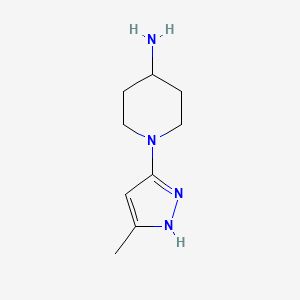 1-(3-methyl-1H-pyrazol-5-yl)piperidin-4-amine