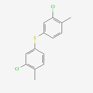 molecular formula C14H12Cl2S B14582675 1,1'-Sulfanediylbis(3-chloro-4-methylbenzene) CAS No. 61309-30-6