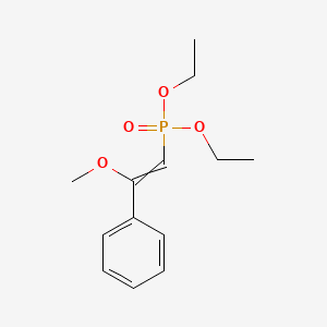molecular formula C13H19O4P B14582684 Diethyl (2-methoxy-2-phenylethenyl)phosphonate CAS No. 61463-85-2
