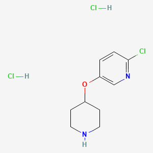 2-Chloro-5-(piperidin-4-yloxy)pyridine dihydrochloride