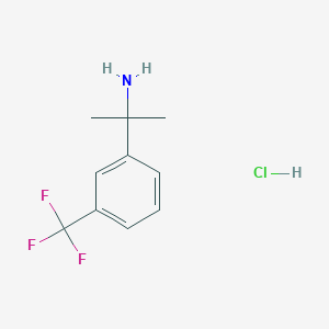 molecular formula C10H13ClF3N B1458272 2-(3-(Trifluoromethyl)phenyl)propan-2-amine hydrochloride CAS No. 1439900-32-9