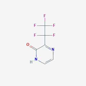 molecular formula C6H3F5N2O B1458274 3-Pentafluoroethyl-1h-pyrazin-2-one CAS No. 1286743-80-3