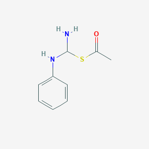 molecular formula C9H12N2OS B14582751 S-Acetyl-1-phenyl thiourea CAS No. 61629-27-4