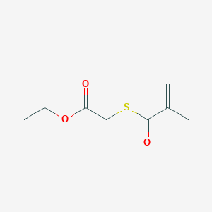 molecular formula C9H14O3S B14582761 Propan-2-yl [(2-methylacryloyl)sulfanyl]acetate CAS No. 61146-94-9