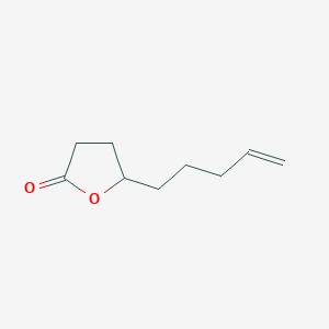 molecular formula C9H14O2 B14582765 5-(Pent-4-EN-1-YL)oxolan-2-one CAS No. 61167-11-1
