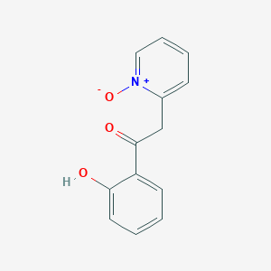 molecular formula C13H11NO3 B14582777 1-(2-Hydroxyphenyl)-2-(1-oxo-1lambda~5~-pyridin-2-yl)ethan-1-one CAS No. 61395-08-2