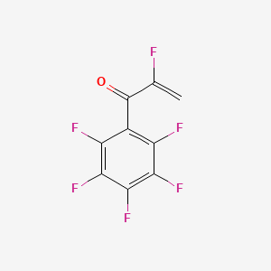 molecular formula C9H2F6O B14582840 2-Fluoro-1-(pentafluorophenyl)prop-2-en-1-one CAS No. 61079-73-0
