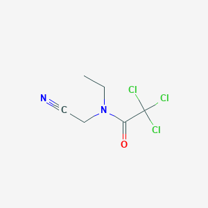 molecular formula C6H7Cl3N2O B14582864 2,2,2-Trichloro-N-(cyanomethyl)-N-ethylacetamide CAS No. 61555-51-9