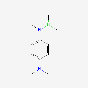 molecular formula C11H19BN2 B14582874 N~1~-(Dimethylboranyl)-N~1~,N~4~,N~4~-trimethylbenzene-1,4-diamine CAS No. 61373-31-7