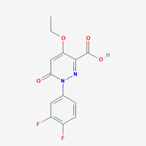 1-(3,4-Difluorophenyl)-4-ethoxy-6-oxo-1,6-dihydropyridazine-3-carboxylic acid