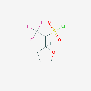 2,2,2-Trifluoro-1-(oxolan-2-yl)ethane-1-sulfonyl chloride